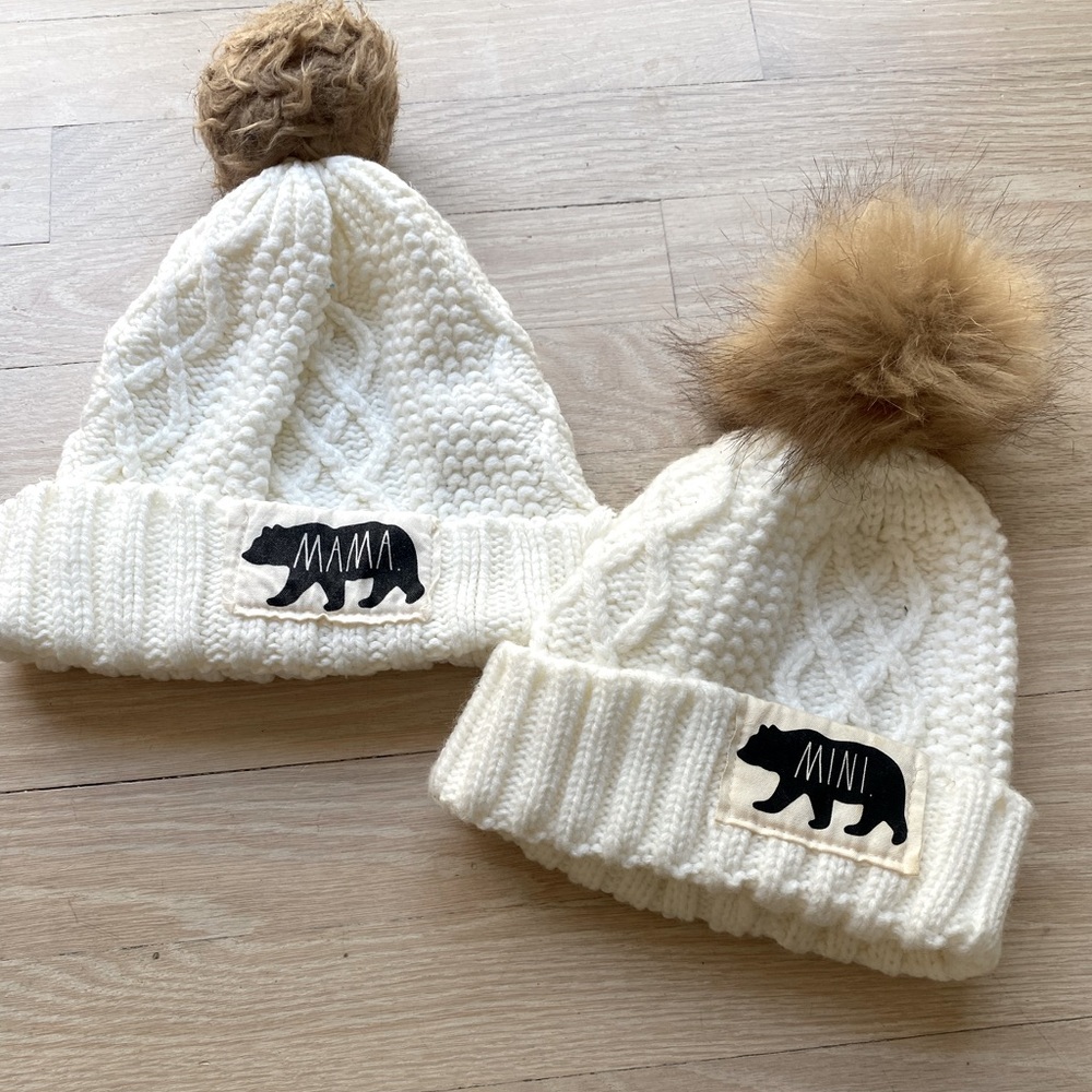 MAMA and MINI matching hats